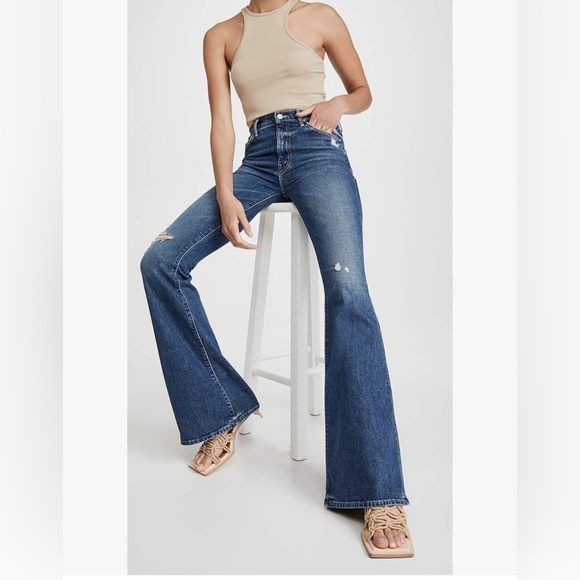 MOTHER DENIM
The Super Cruiser in Born To Bite FLARE JEANS SIZE 31 - Picture 1 of 4